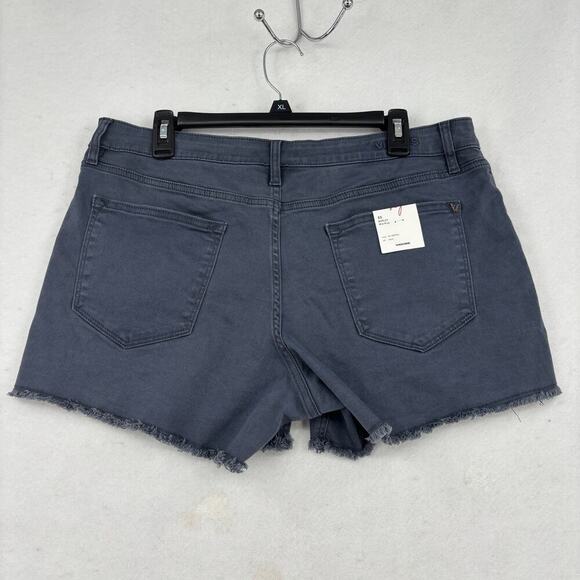 Vigoss Marley Jean Shorts Size 33 Grayish Blue Mid Rise Cut Off Stretch Denim - Picture 7 of 13